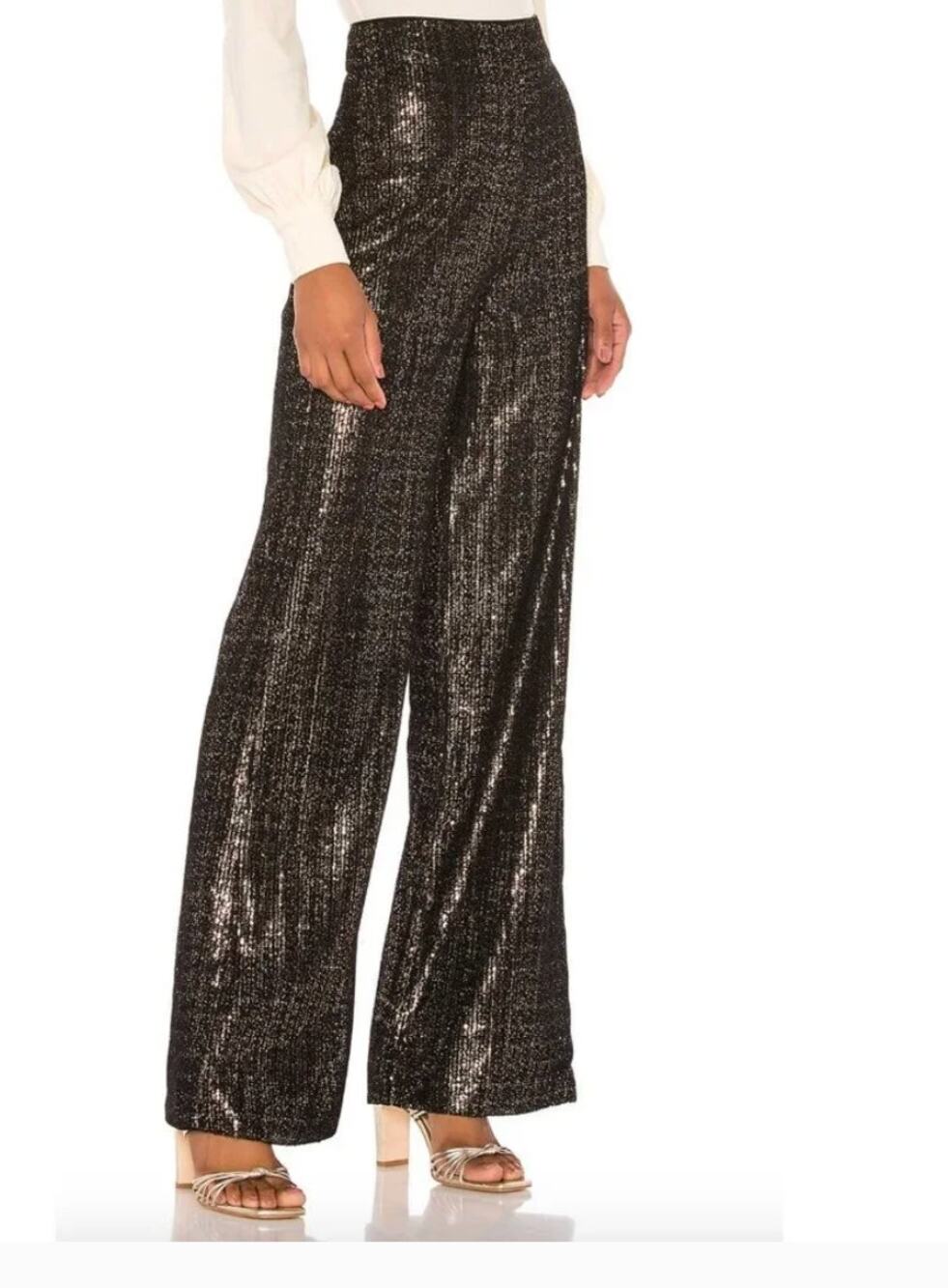 House of Harlow 1960 x Revolve Chiara Pant Gold/Black XS
